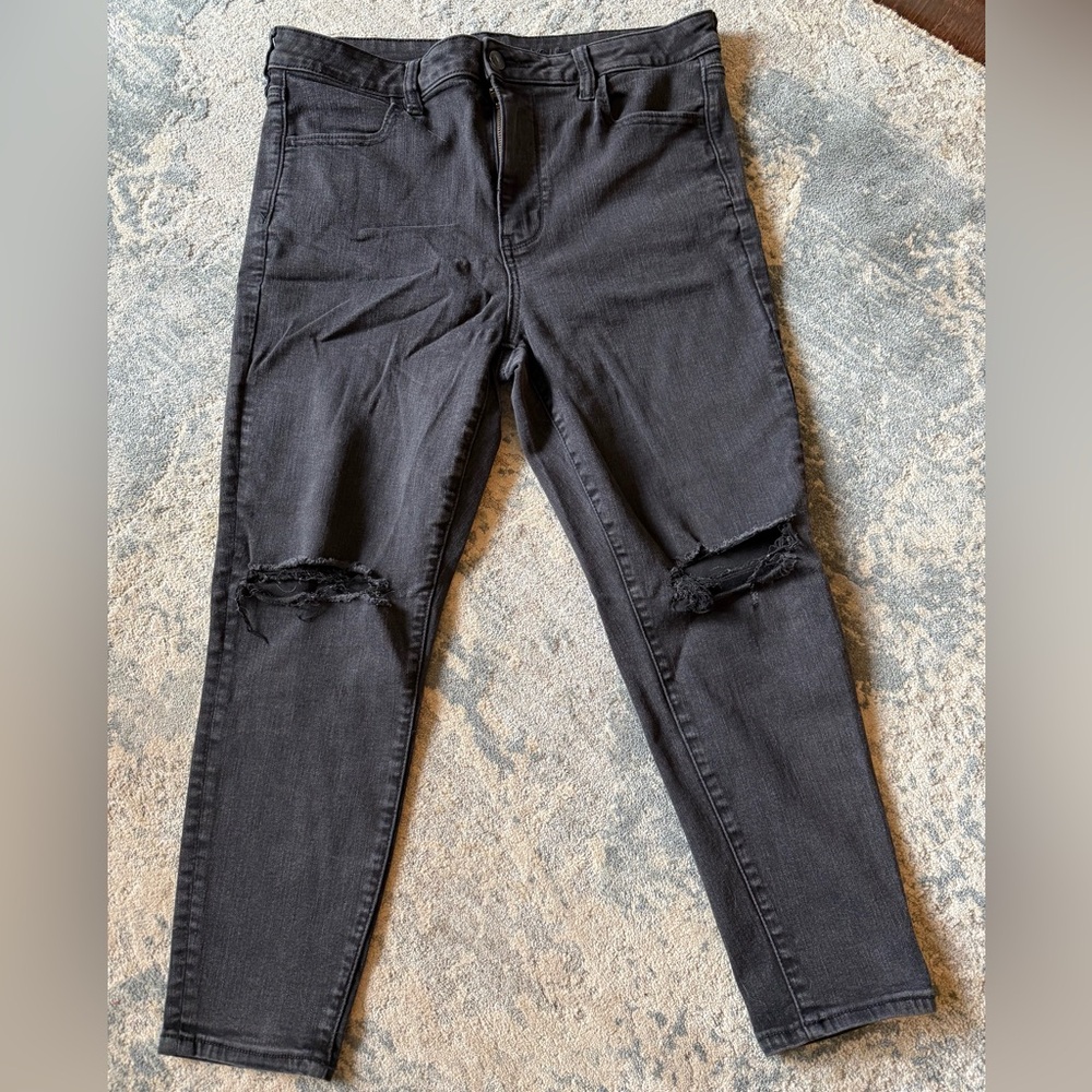 American Eagle Outfitters Black Next Level Stretch Jeans